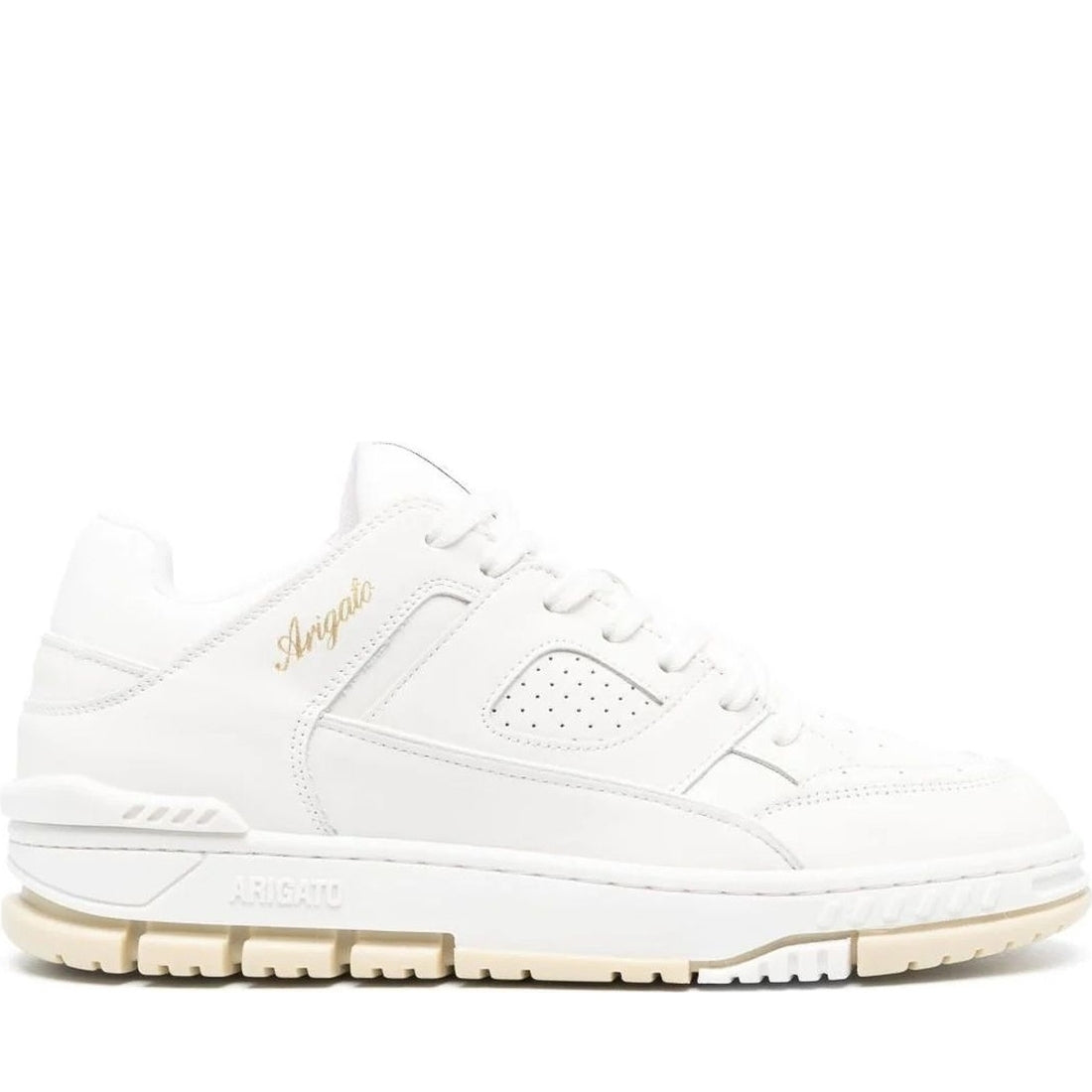 AXEL ARIGATO mens white, beige area lo sneaker | Vilbury London