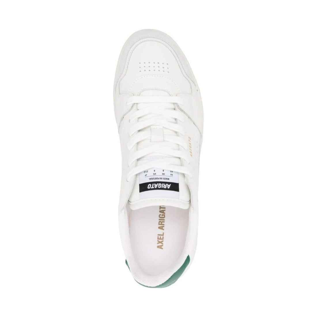 AXEL ARIGATO mens white, green dice lo sneaker | Vilbury London