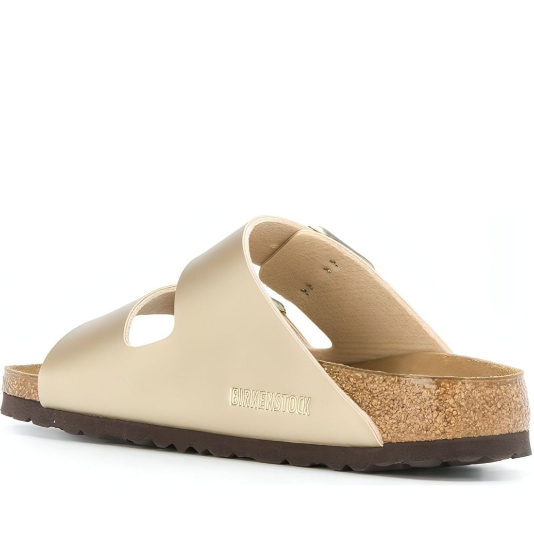 Birkenstock womens gold arizona bf slippers | Vilbury London
