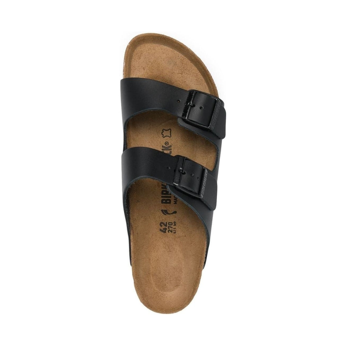 Birkenstock unisex adults black arizona nl slippers | Vilbury London