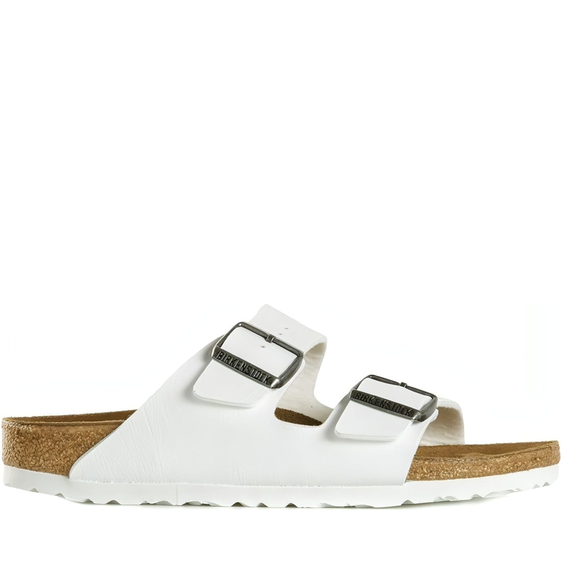 Birkenstock unisex adults white arizona bf slippers | Vilbury London