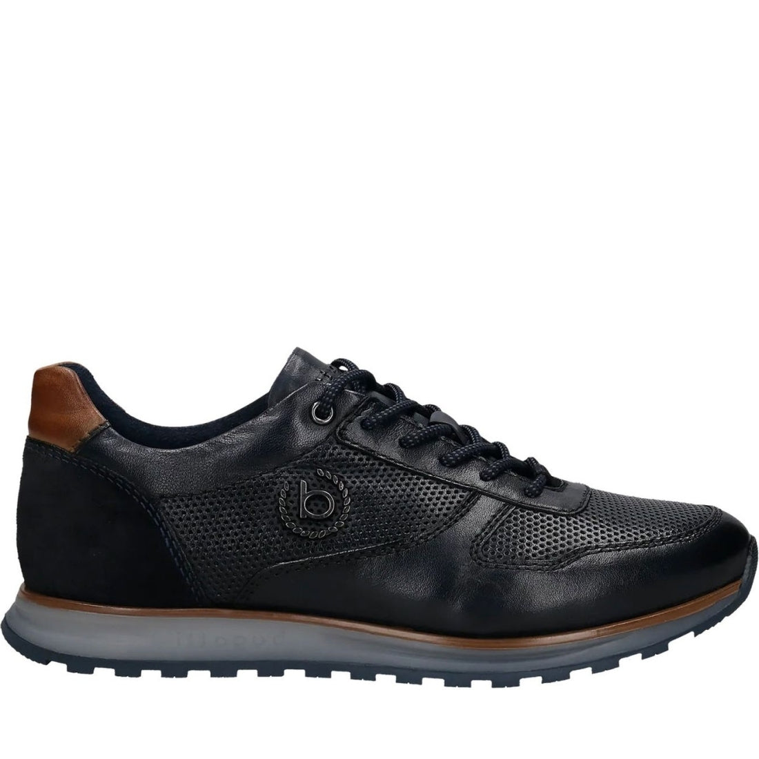 Bugatti mens dark blue cirino leisure trainers | Vilbury London