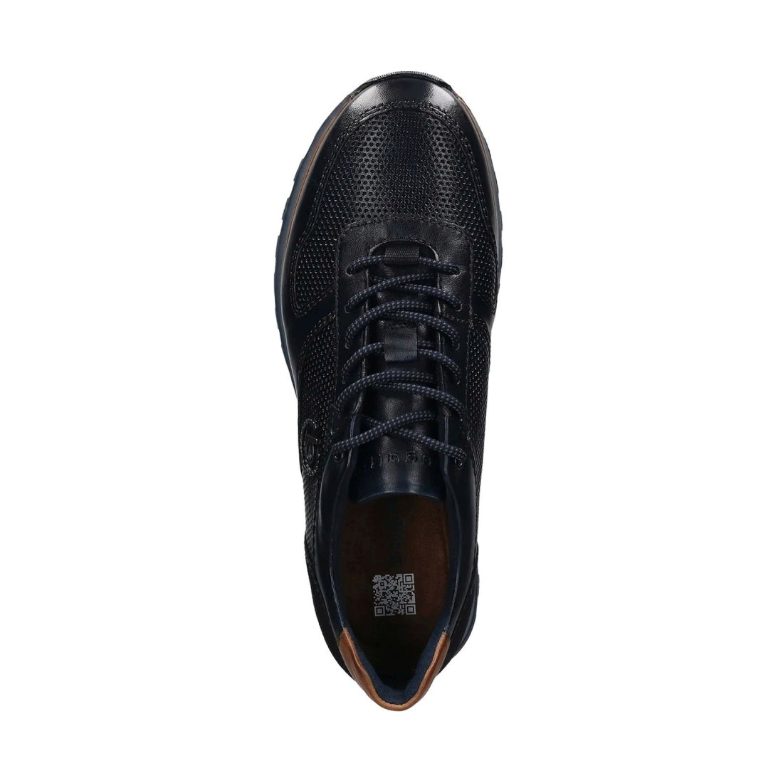 Bugatti mens dark blue cirino leisure trainers | Vilbury London