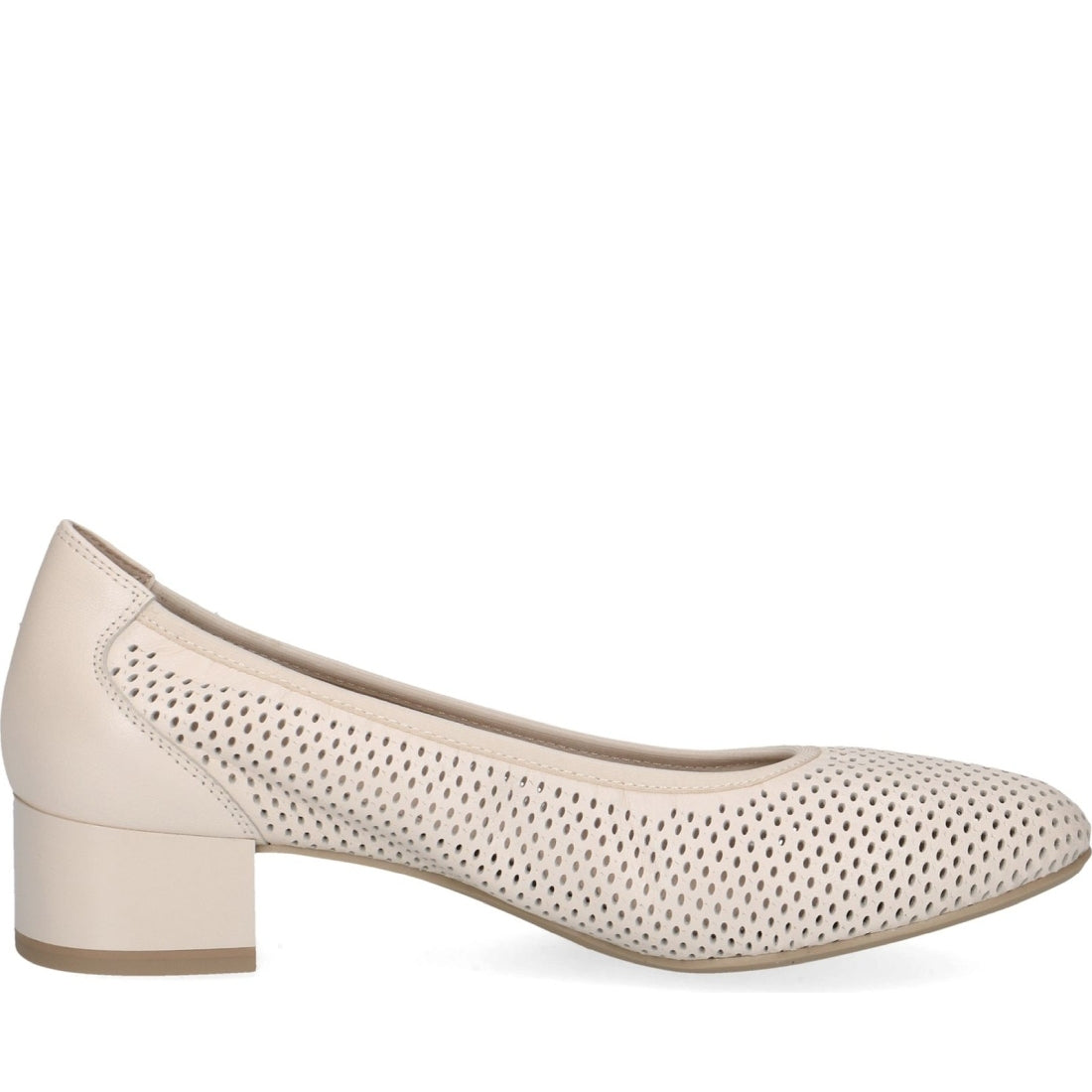 Caprice womens cream perlato elegant closed formal | Vilbury London