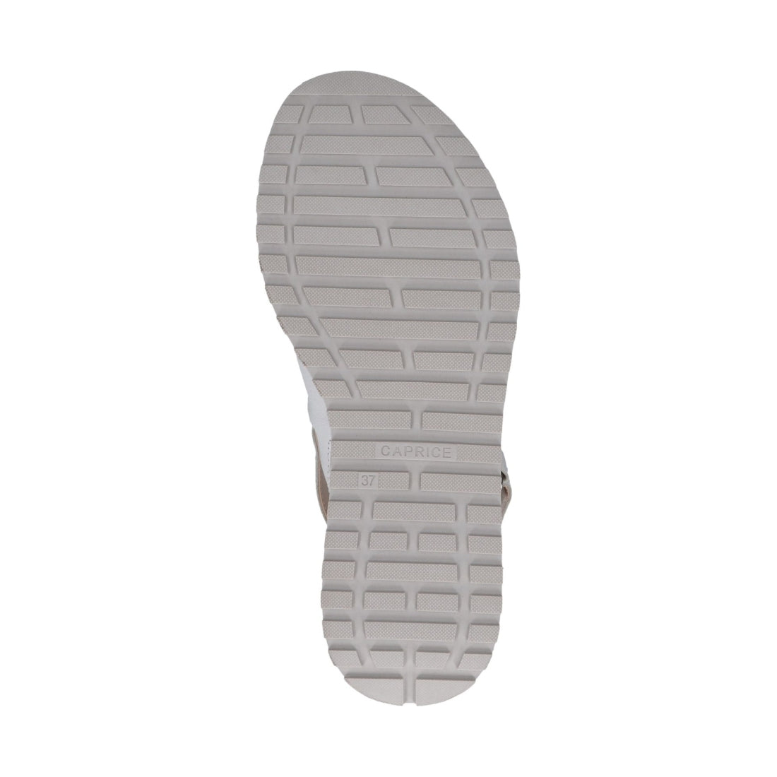 Caprice womens white naplak casual open sandals | Vilbury London