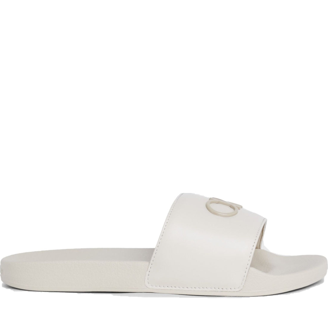 Calvin Klein womens stony beige pool slide relock | Vilbury London