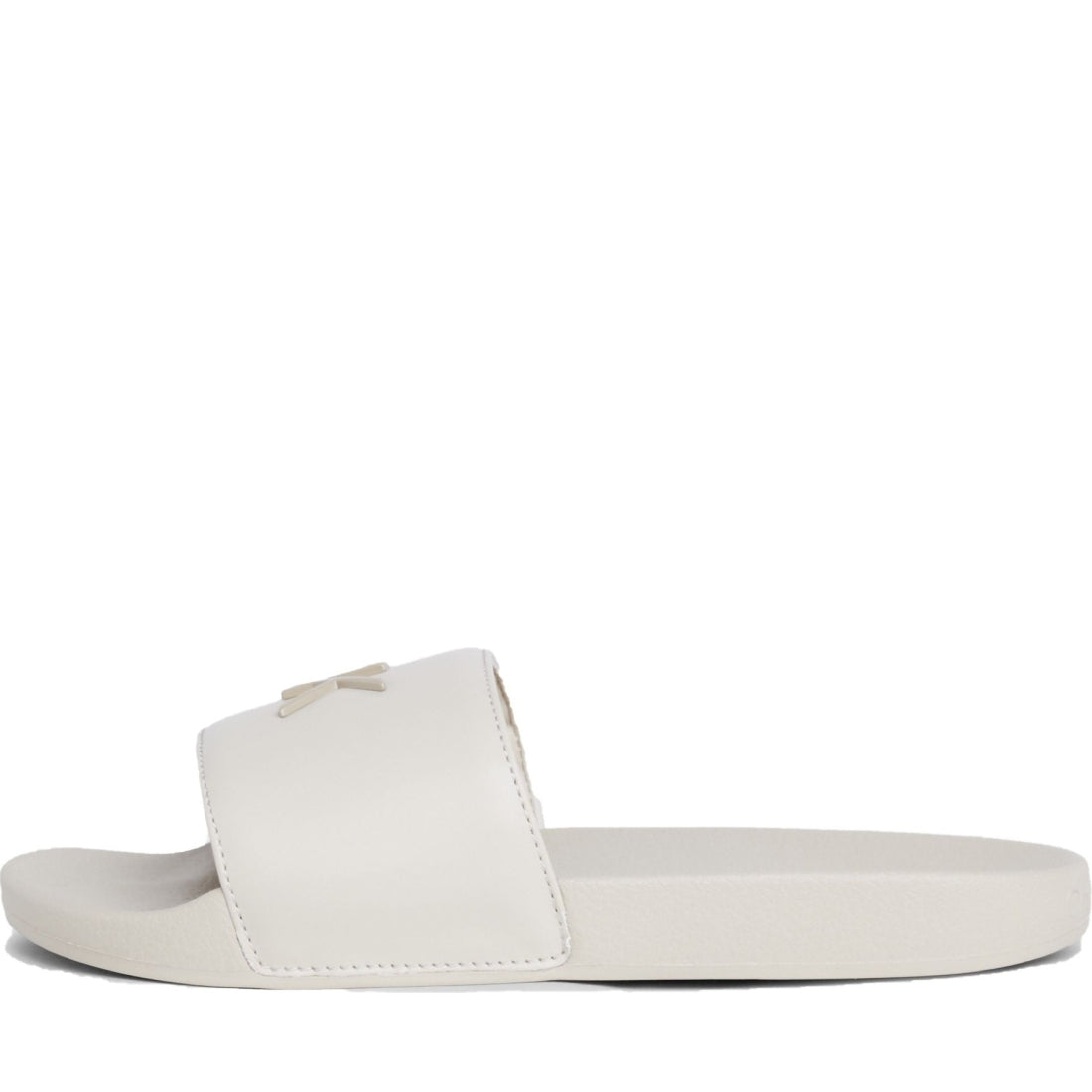 Calvin Klein womens stony beige pool slide relock | Vilbury London