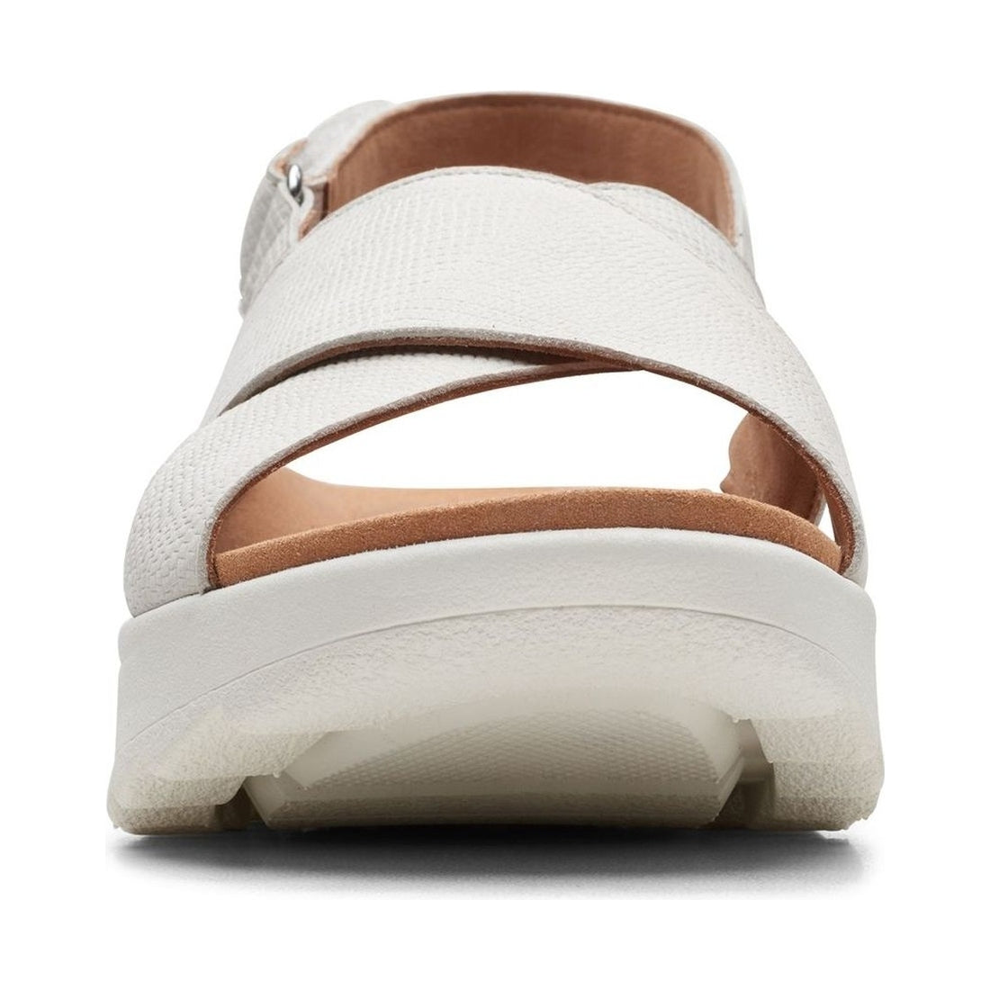 Clarks womens 1237 off white combi dashlite wish sandals | Vilbury London