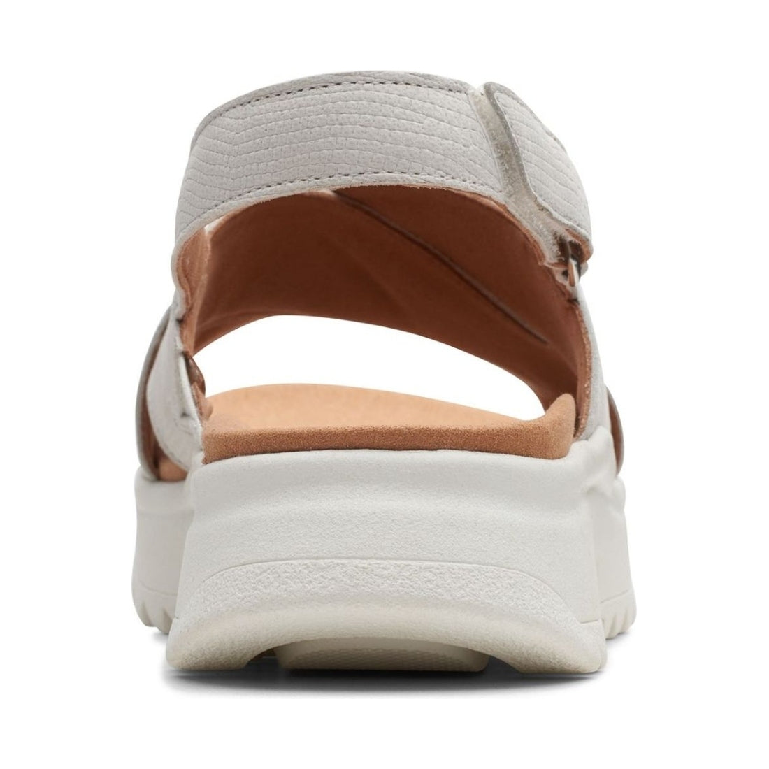 Clarks womens 1237 off white combi dashlite wish sandals | Vilbury London