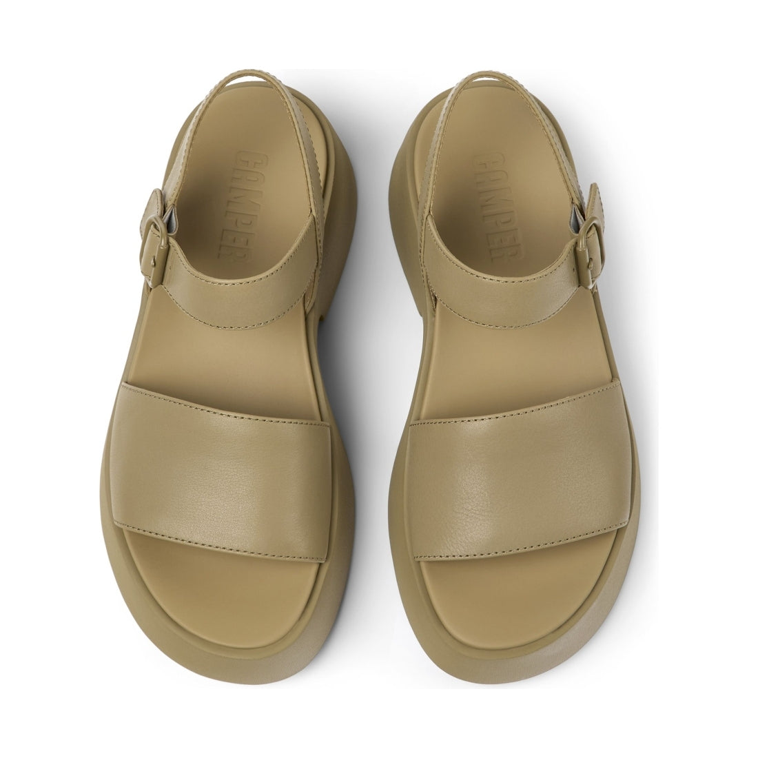Camper womens medium brown lasted sandals | Vilbury London