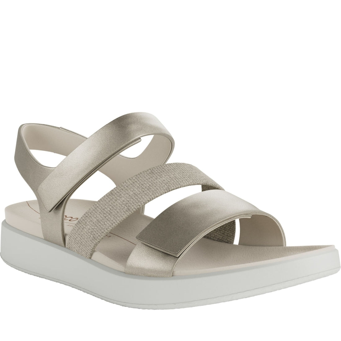 ECCO womens gold flowt sandals | Vilbury London