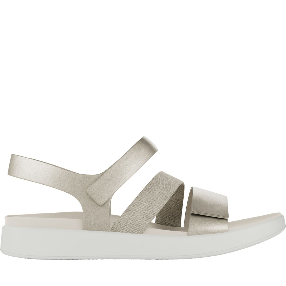 ECCO womens gold flowt sandals | Vilbury London