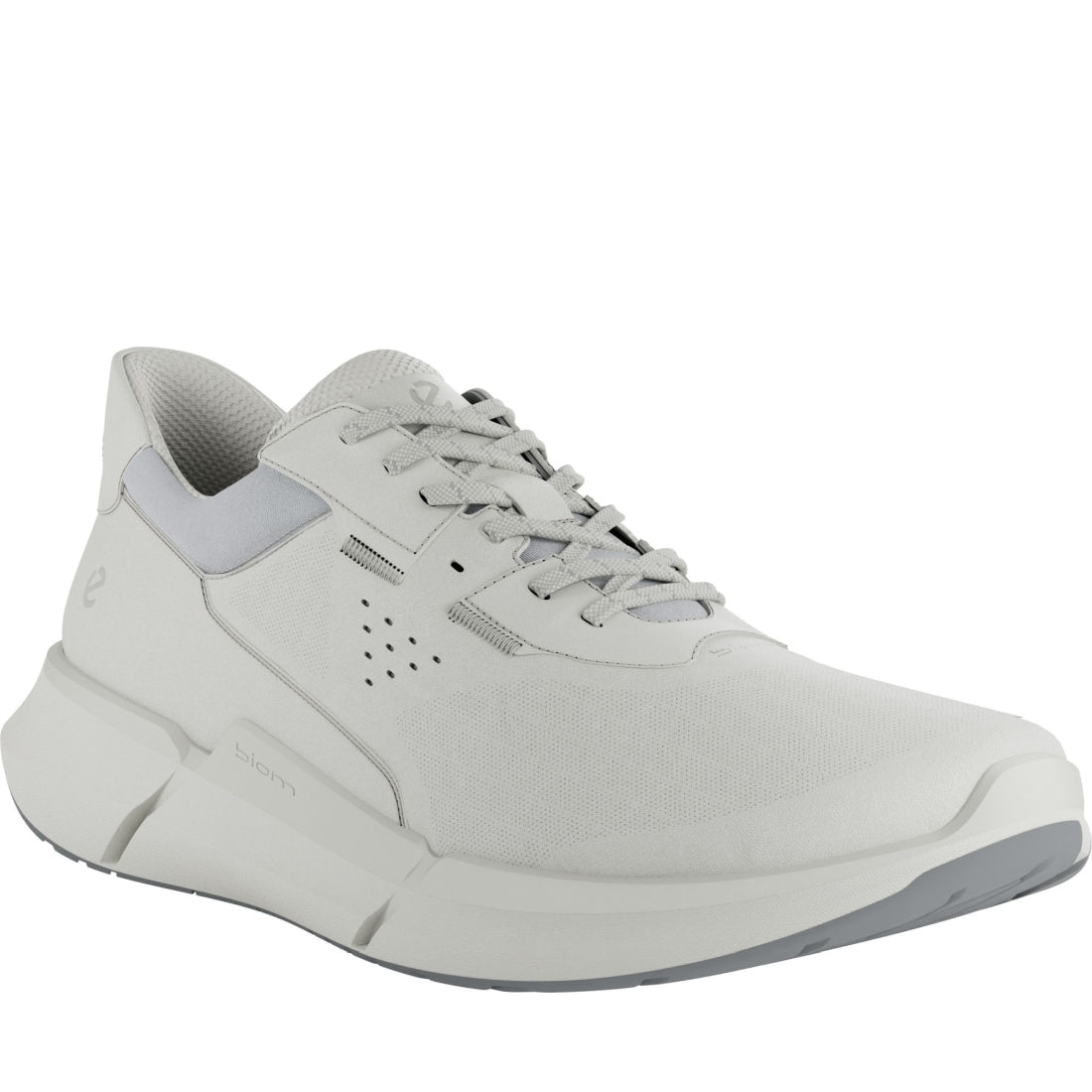 ECCO mens white biom leisure trainers 83076401007 Vilbury London