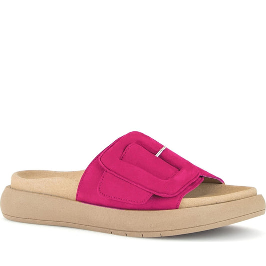 Gabor womens pink casual open slippers | Vilbury London