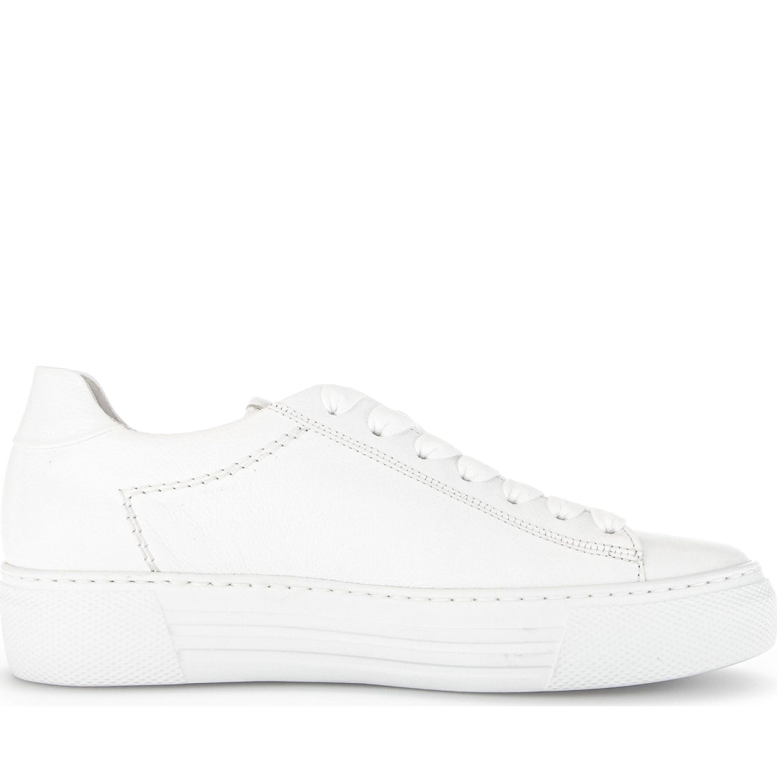 Gabor womens white leisure trainers | Vilbury London