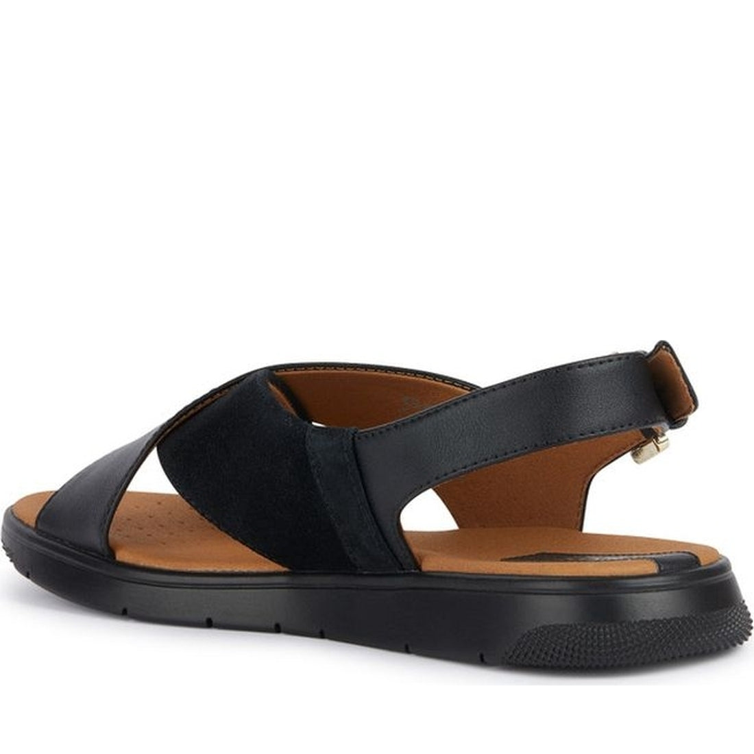 Geox womens black dandra sandals | Vilbury London