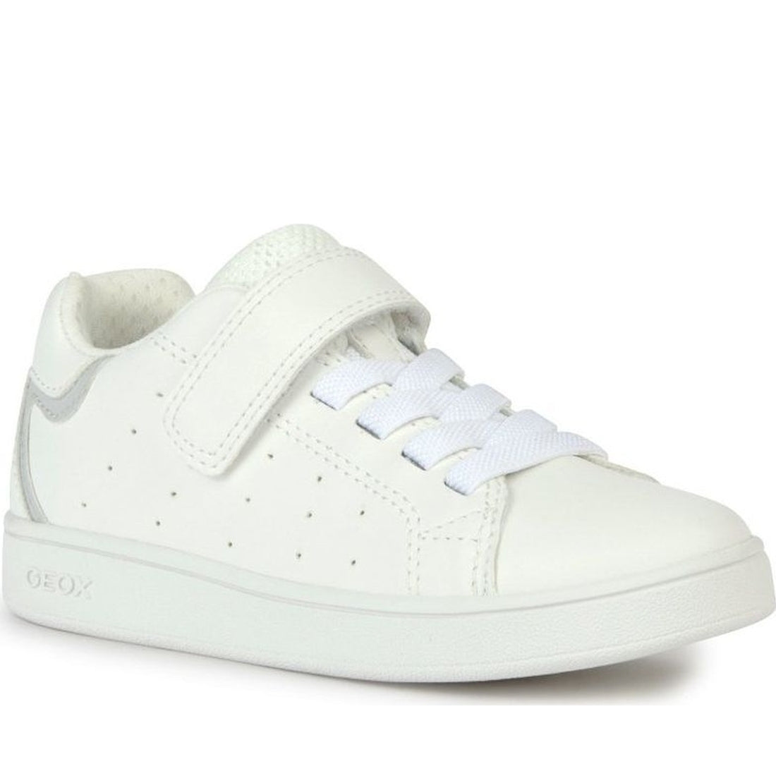 Geox boys white eclyper sneakers | Vilbury London