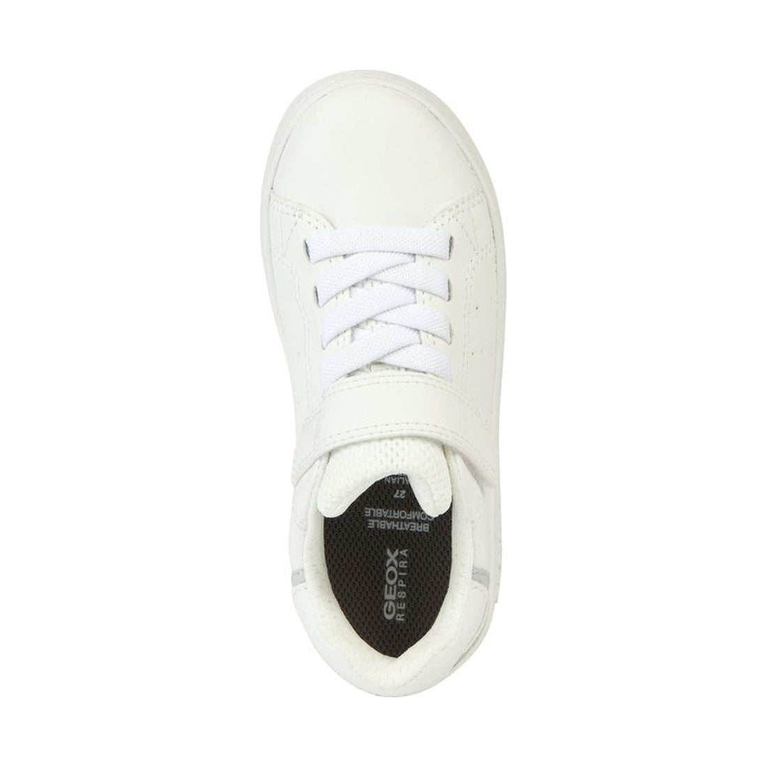 Geox boys white eclyper sneakers | Vilbury London