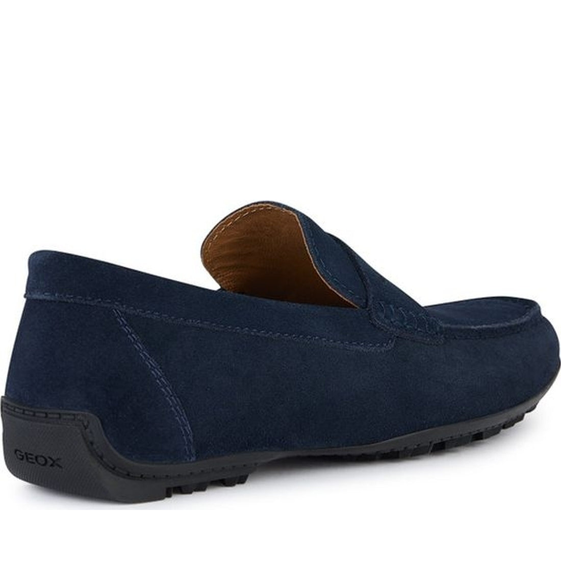 Geox mens navy kosmopolis grip moccasins | Vilbury London