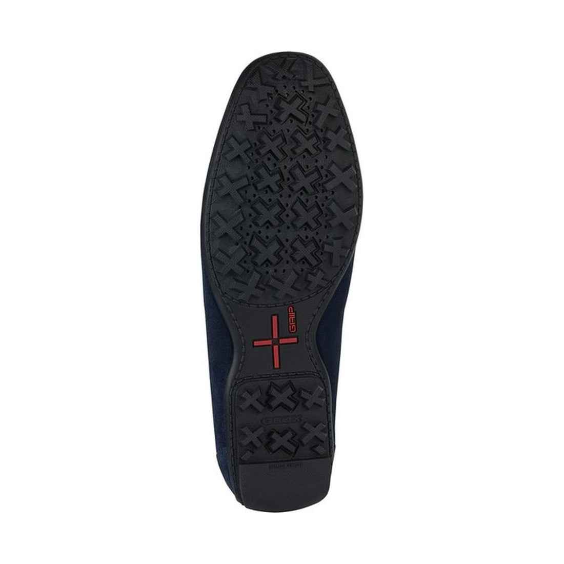 Geox mens navy kosmopolis grip moccasins | Vilbury London