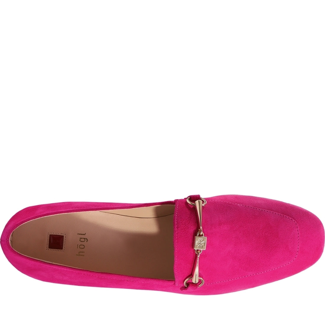 Hogl womens pink close loafers | Vilbury London