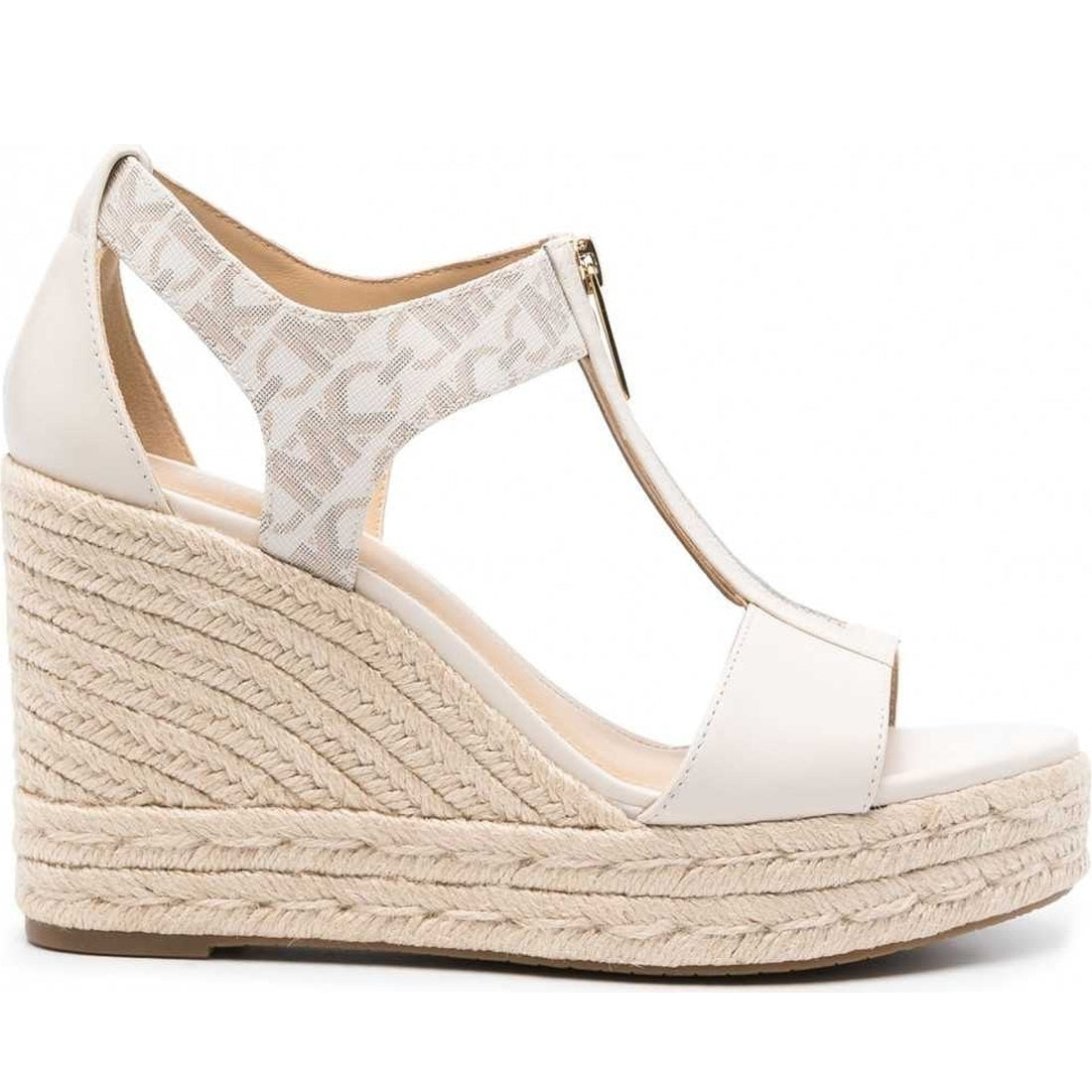 Michael Kors womens vanilla, lugg berkley mid wedge sandals