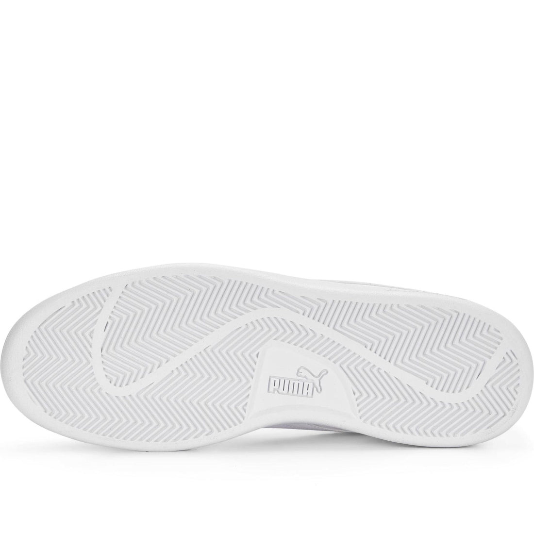 Puma mens white gold smash 3.0 leisure trainers | Vilbury London