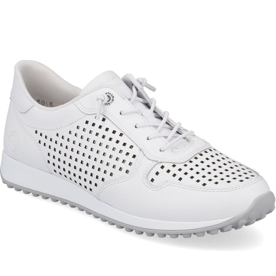 Remonte womens white leisure trainers | Vilbury London