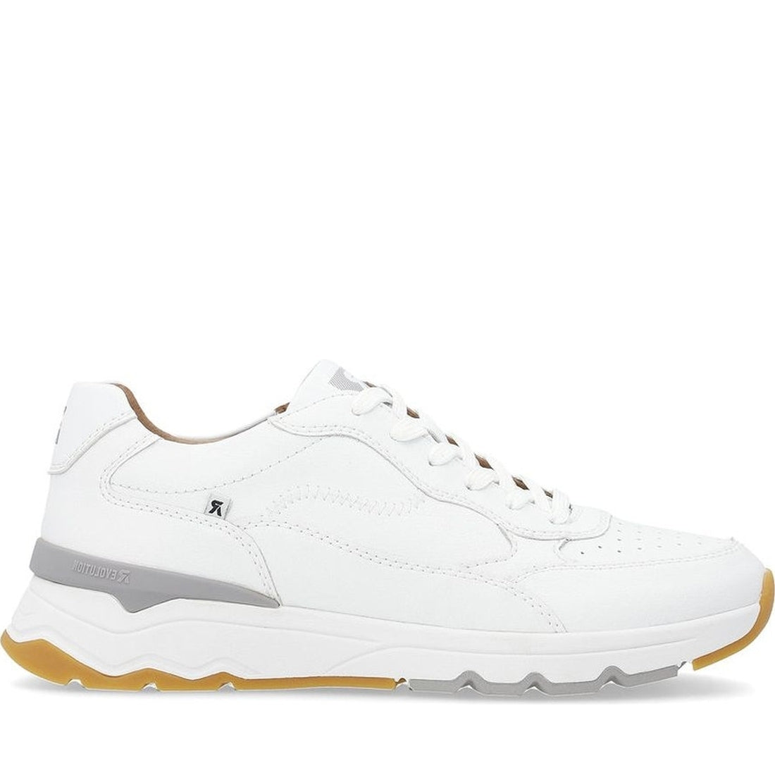 Rieker mens white leisure trainers | Vilbury London