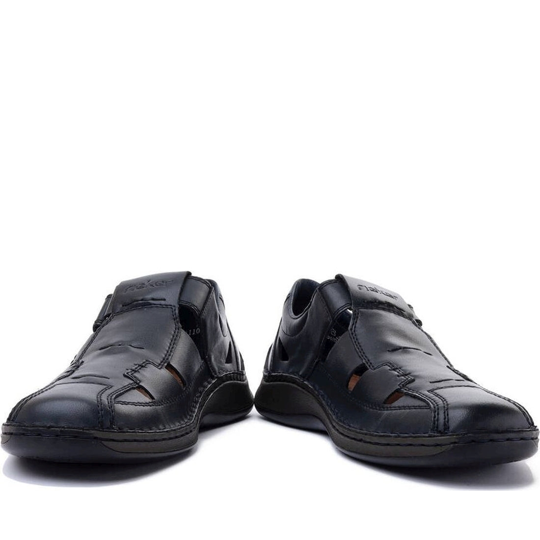 Rieker mens blue casual closed sandals | Vilbury London