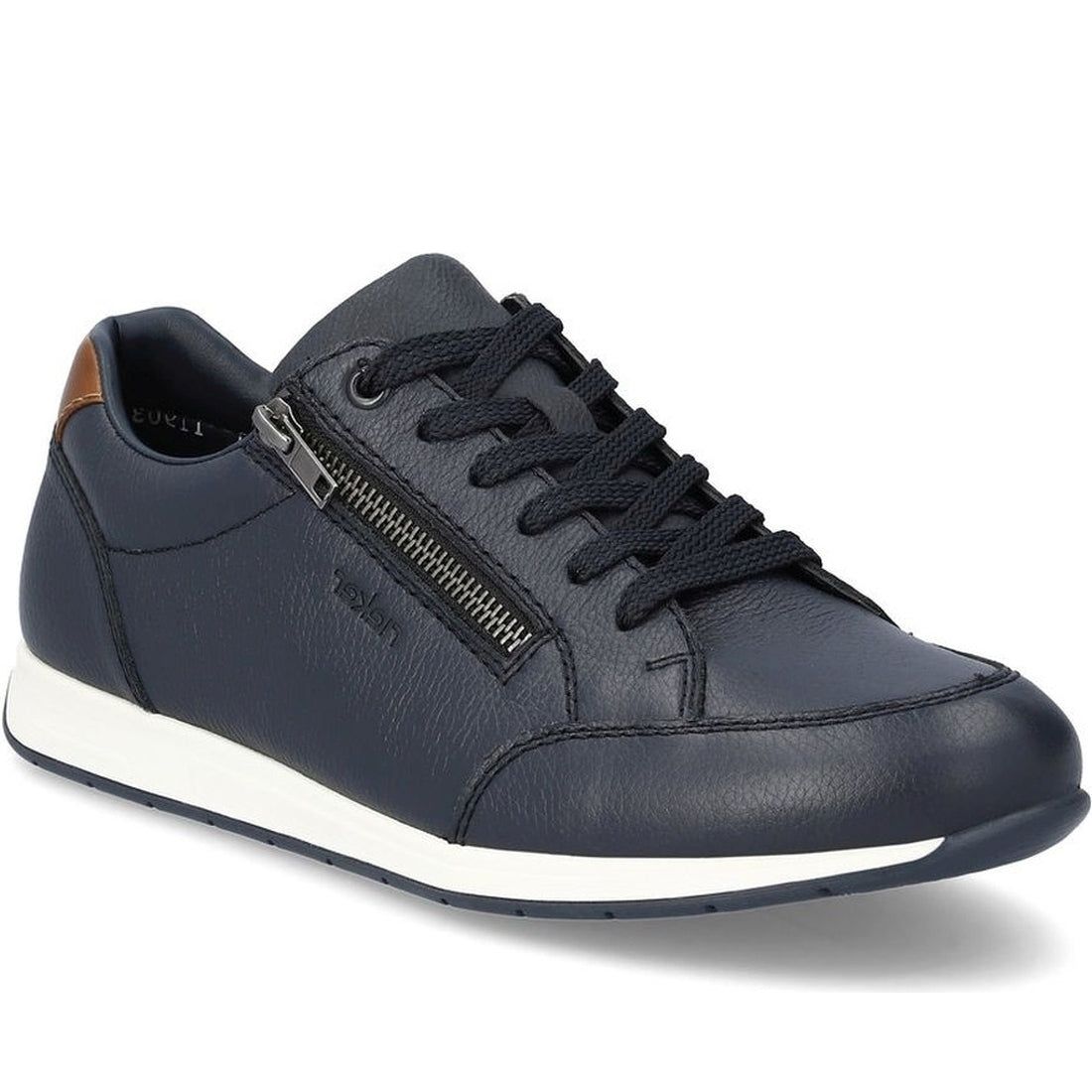 Rieker mens blue leisure trainers | Vilbury London