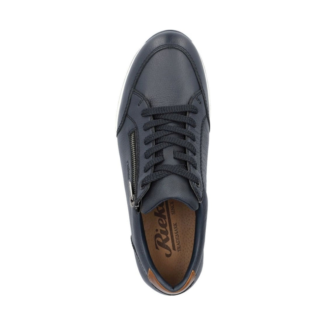 Rieker mens blue leisure trainers | Vilbury London