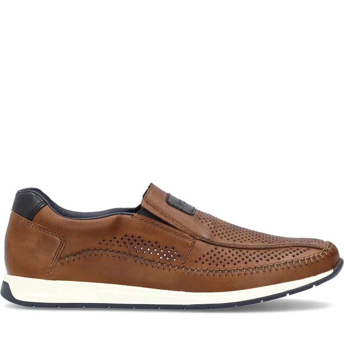 Rieker mens brown leisure trainers | Vilbury London
