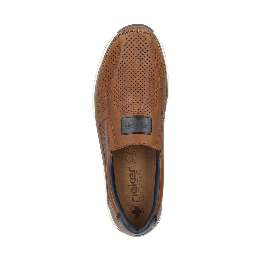Rieker mens brown leisure trainers | Vilbury London