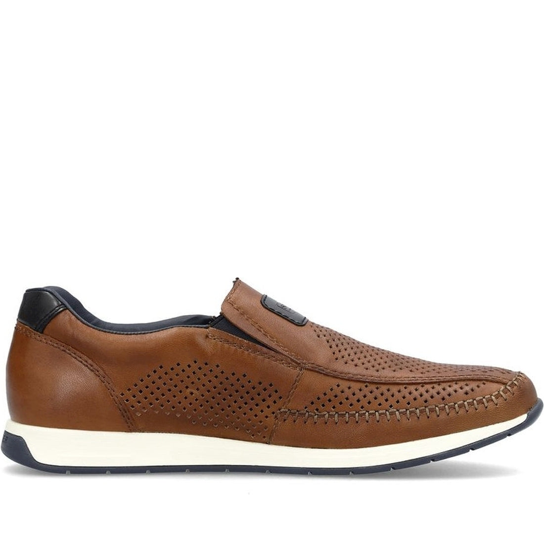 Rieker mens brown leisure trainers | Vilbury London