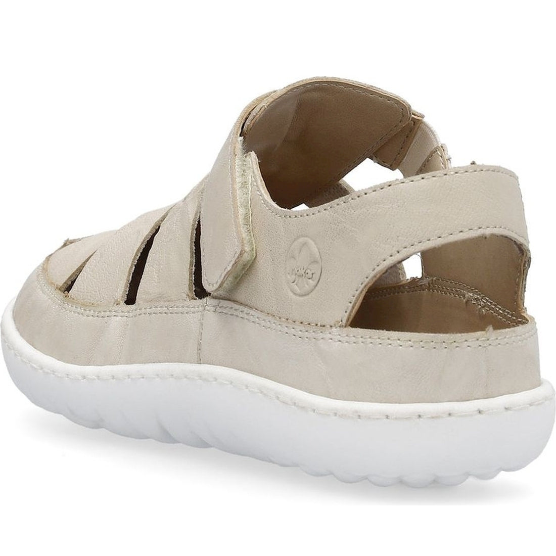 Rieker womens beige casual part-open sandals | Vilbury London
