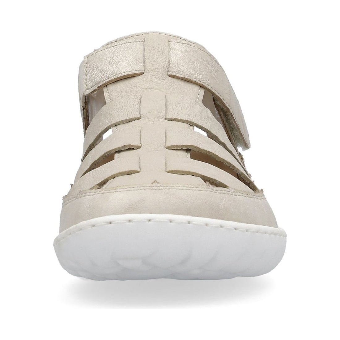 Rieker womens beige casual part-open sandals | Vilbury London