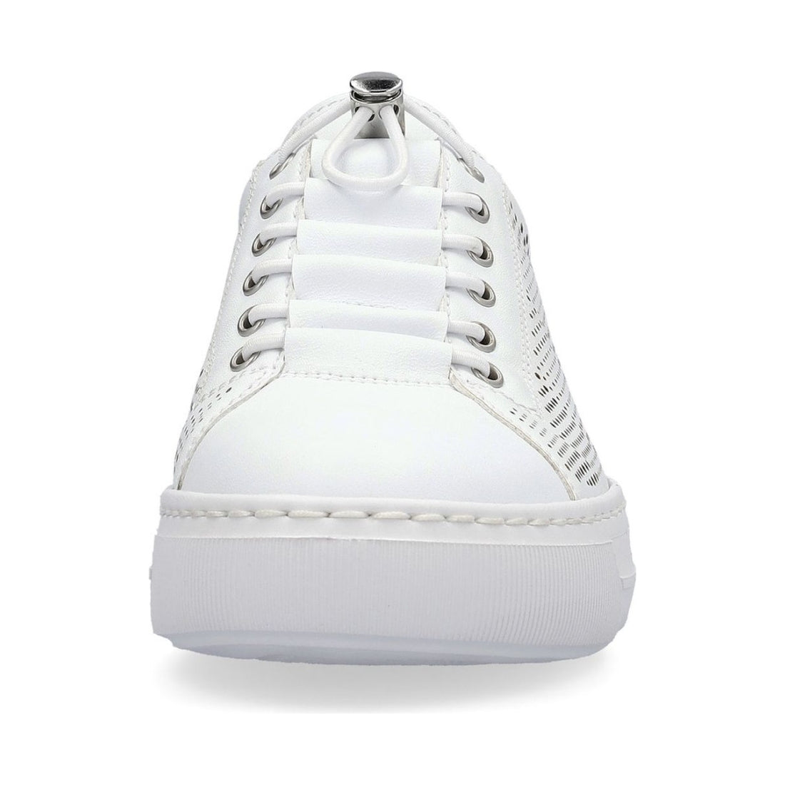 Rieker womens white leisure trainers | Vilbury London