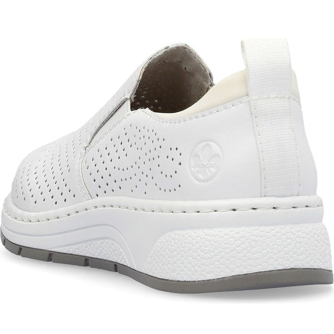 Rieker womens white leisure trainers | Vilbury London