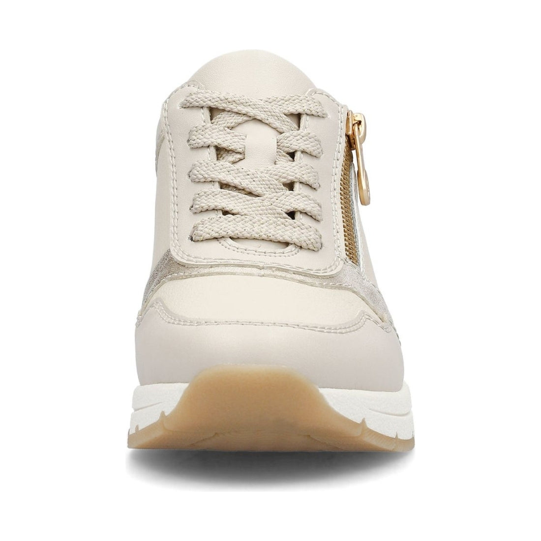 Rieker womens beige leisure trainers | Vilbury London