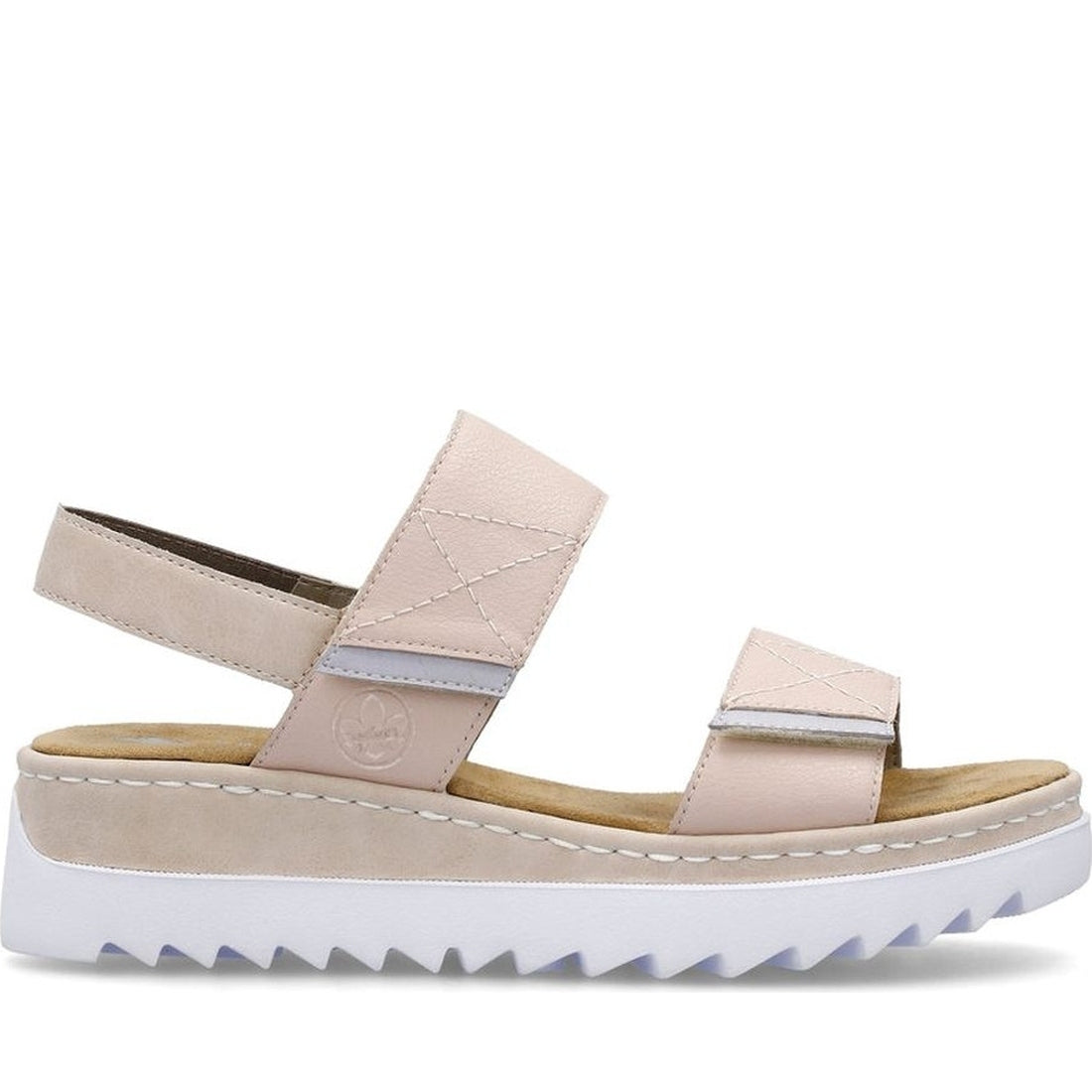 Rieker womens pink casual open sandals | Vilbury London