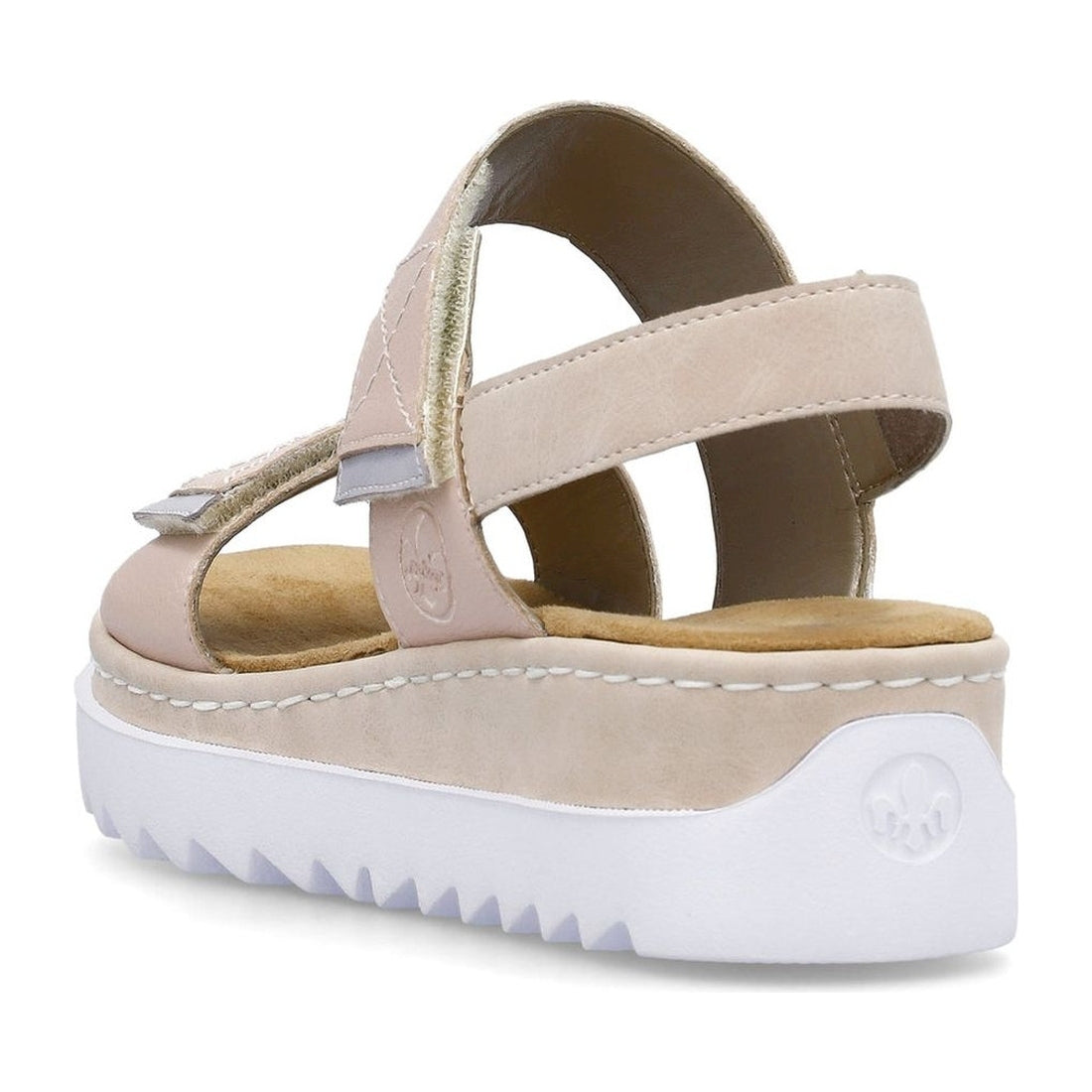 Rieker womens pink casual open sandals | Vilbury London