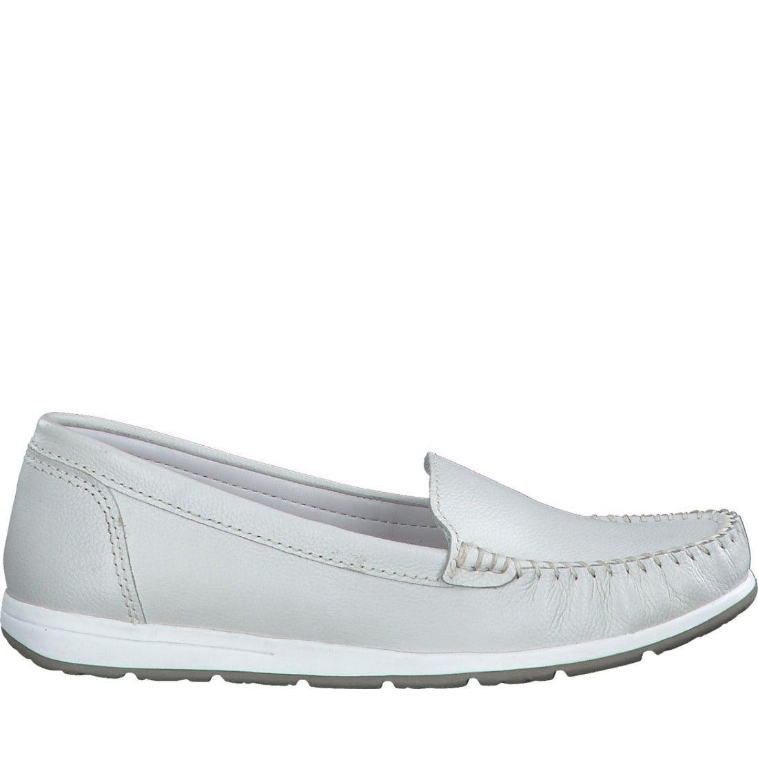 Marco Tozzi womens white gabri trainers | Vilbury London