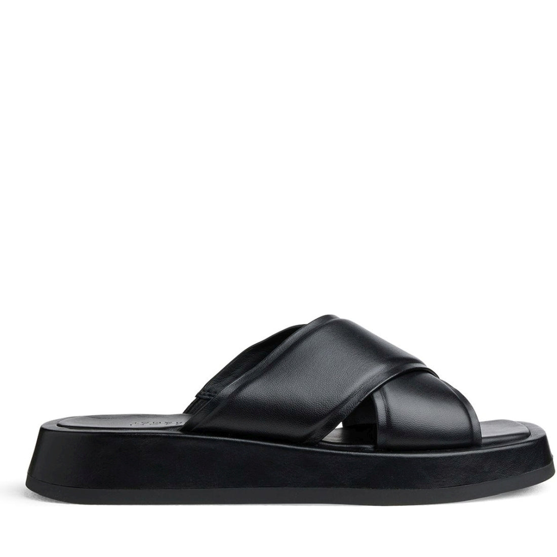 Tamaris womens black casual open slippers | Vilbury London