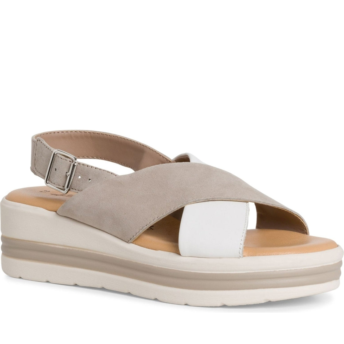 Tamaris womens taupe comb casual open sandals 1 28245 42 344 Vilbury London