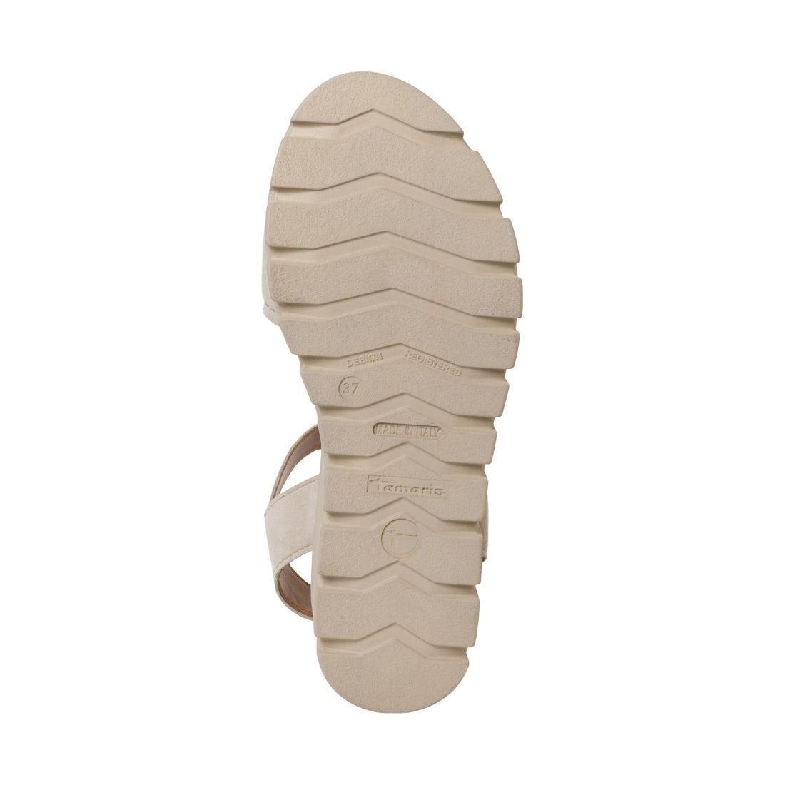 Tamaris womens taupe suede casual open sandals | Vilbury London