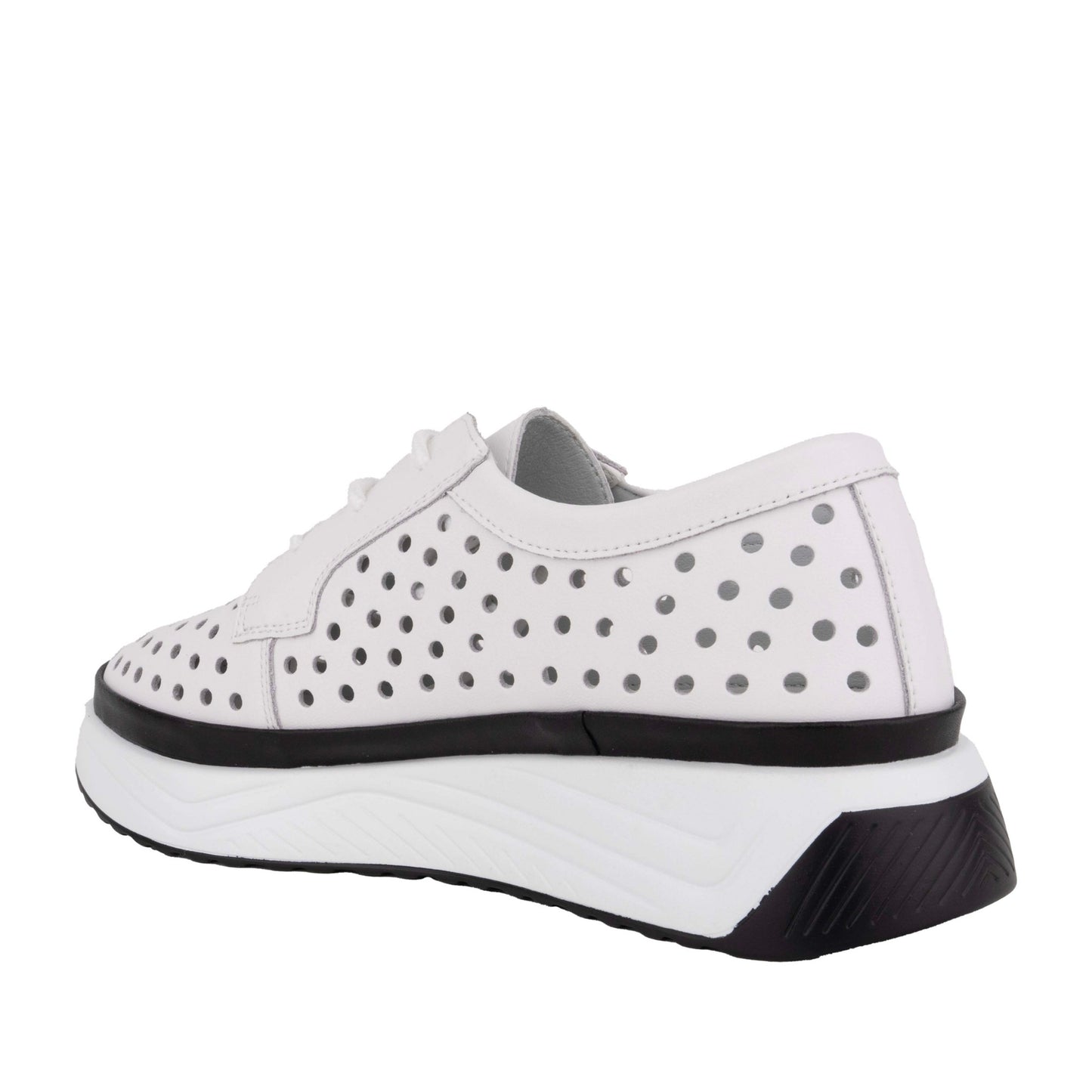 Women's White Wedge Fashion Sneakers