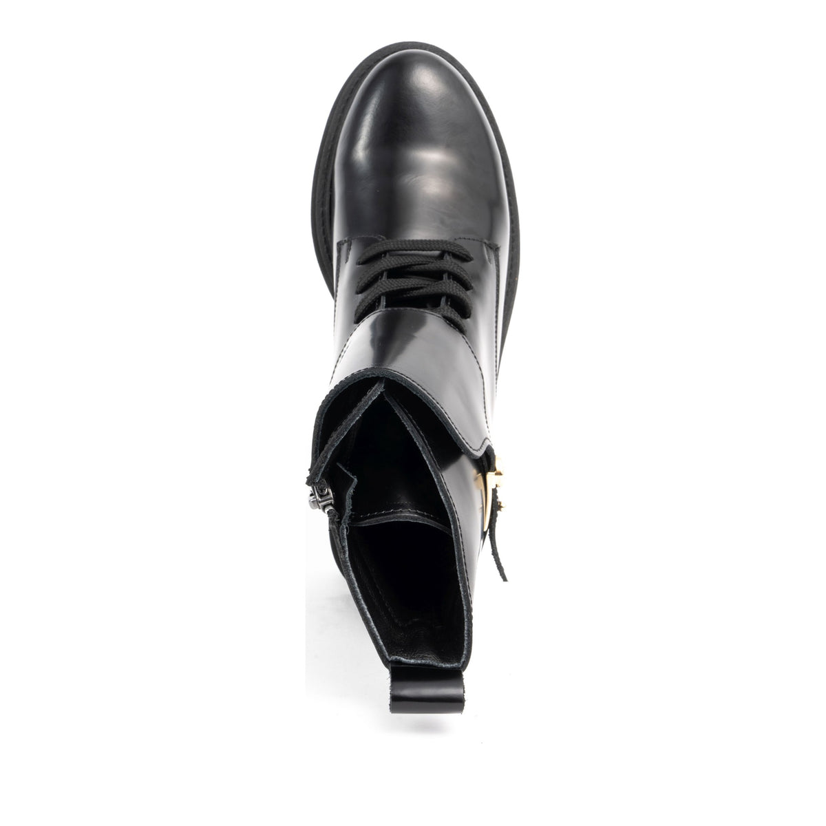 black casual closed booties