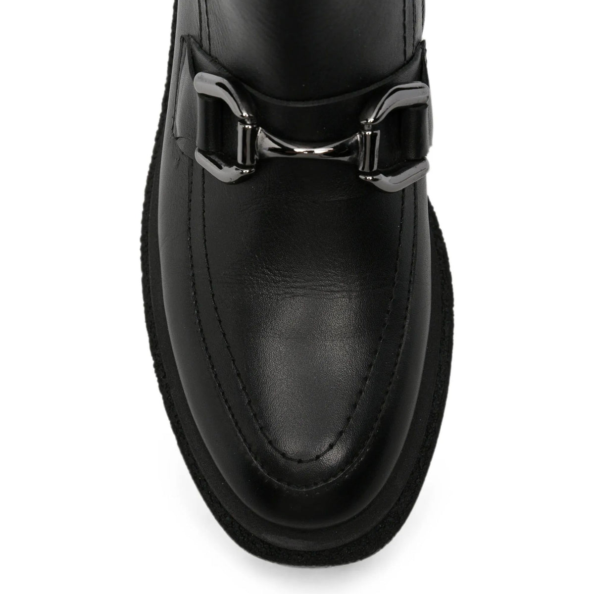 black casual closed booties