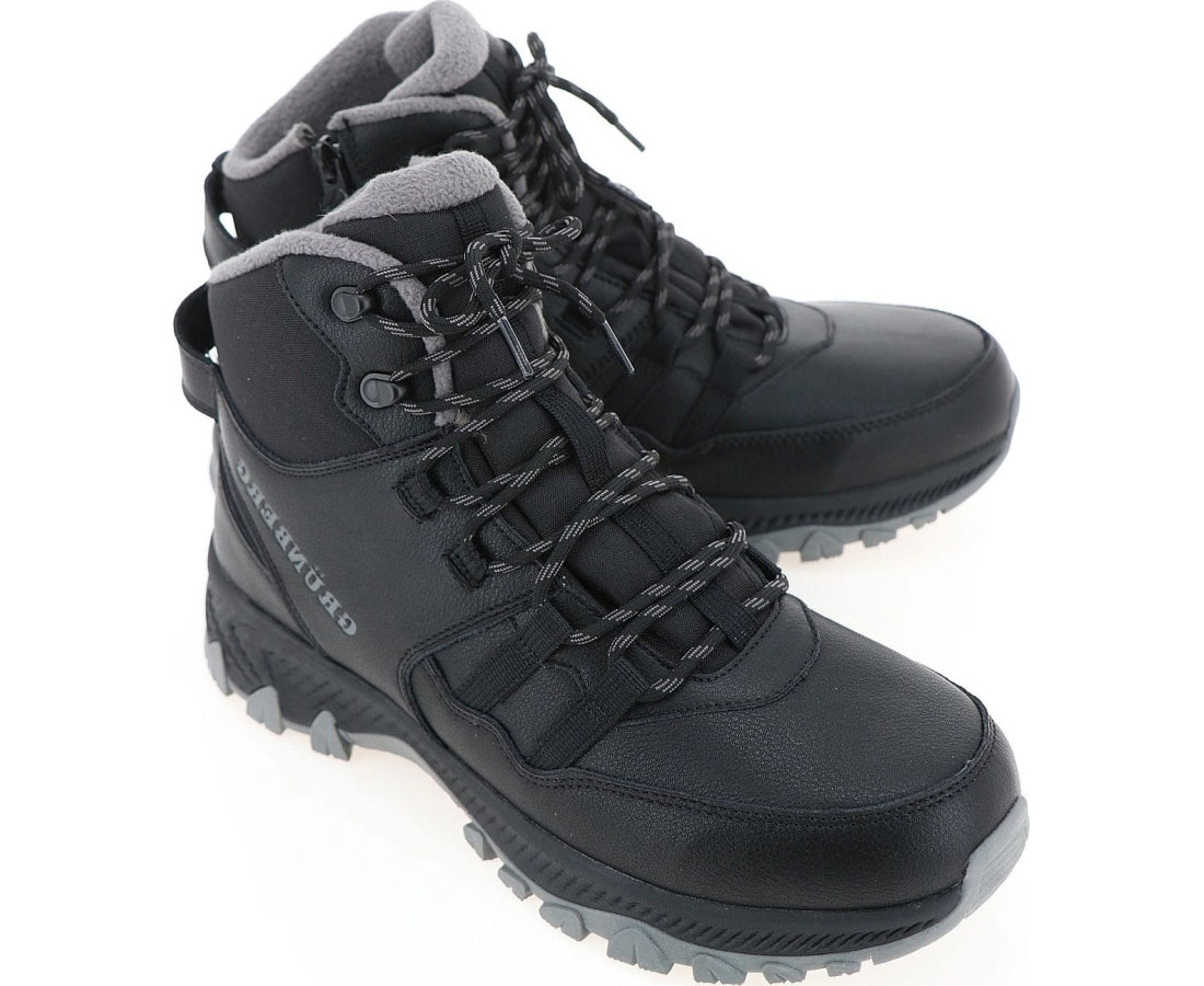 black casual closed booties